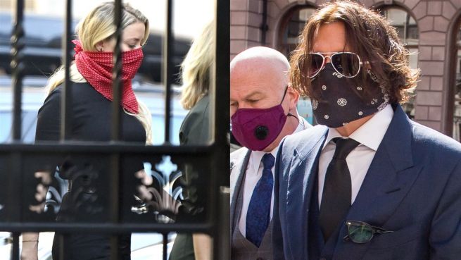 go to Johnny Depp und Amber Heard vor Gericht im Londoner High Court