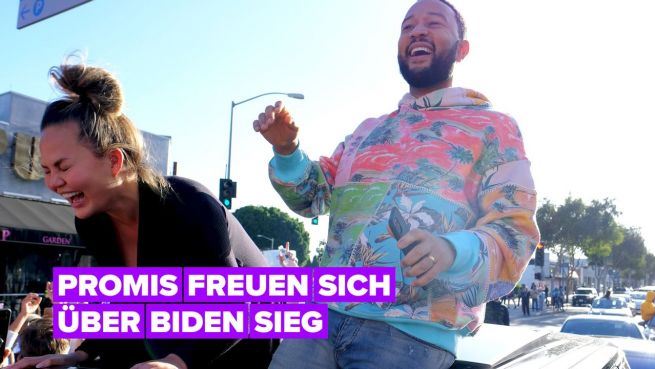 go to Chrissy Teigen, Gaga, Lebron James & weitere Prominente reagieren auf Biden-Sieg