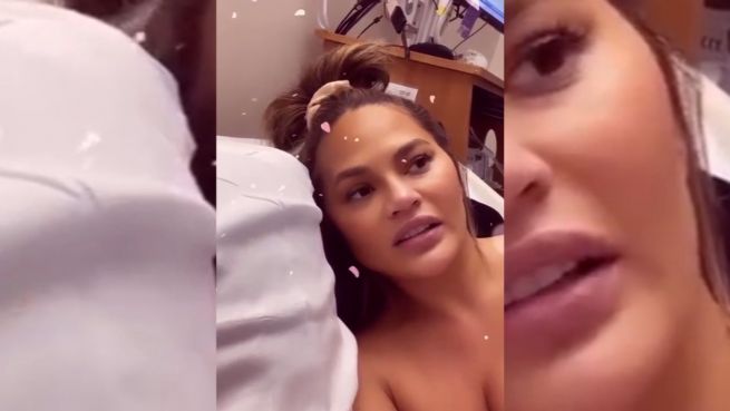 go to Chrissy Teigen teilt herzzerreißendes Video aus dem Krankenhaus