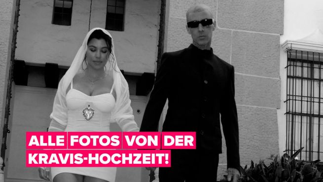 go to Kourtney & Travis haben geheiratet und kein Kardashian war in Sicht